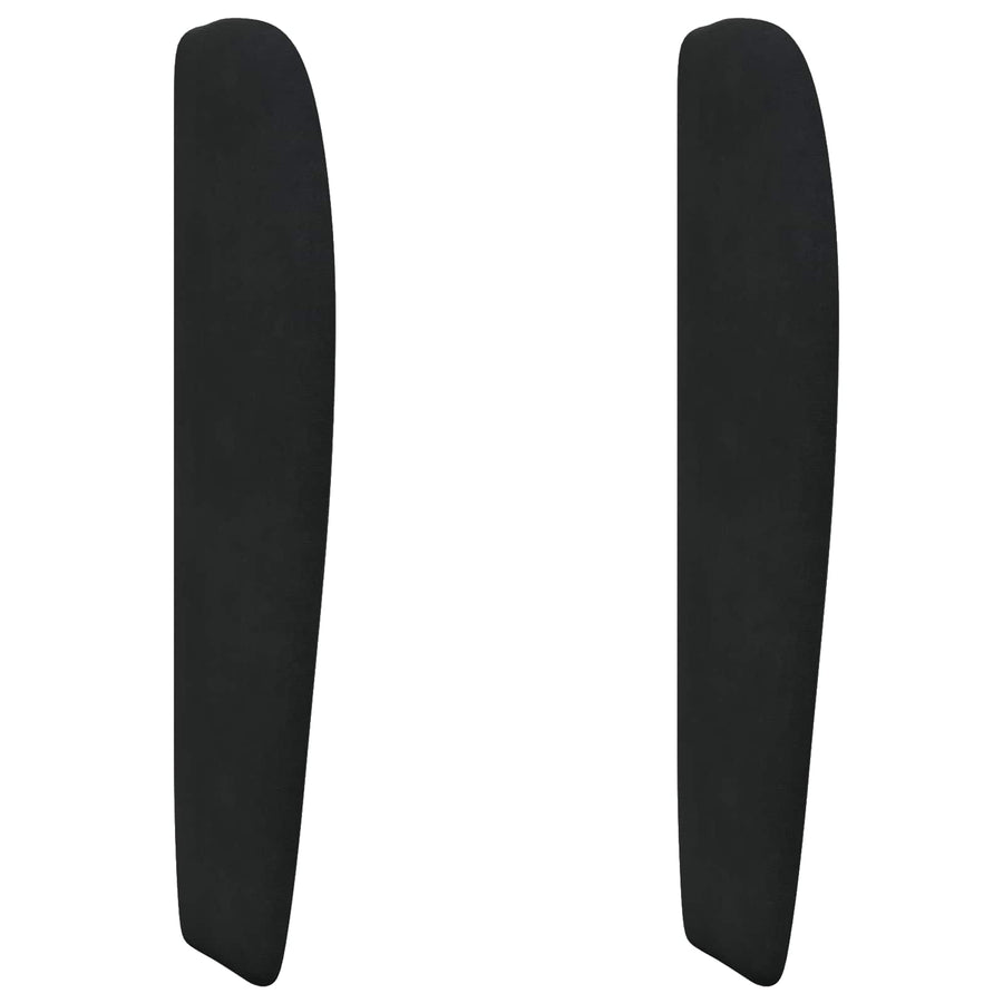 Hoofdbord oor Zwart 80 x 23 x 6 cm Fluweel