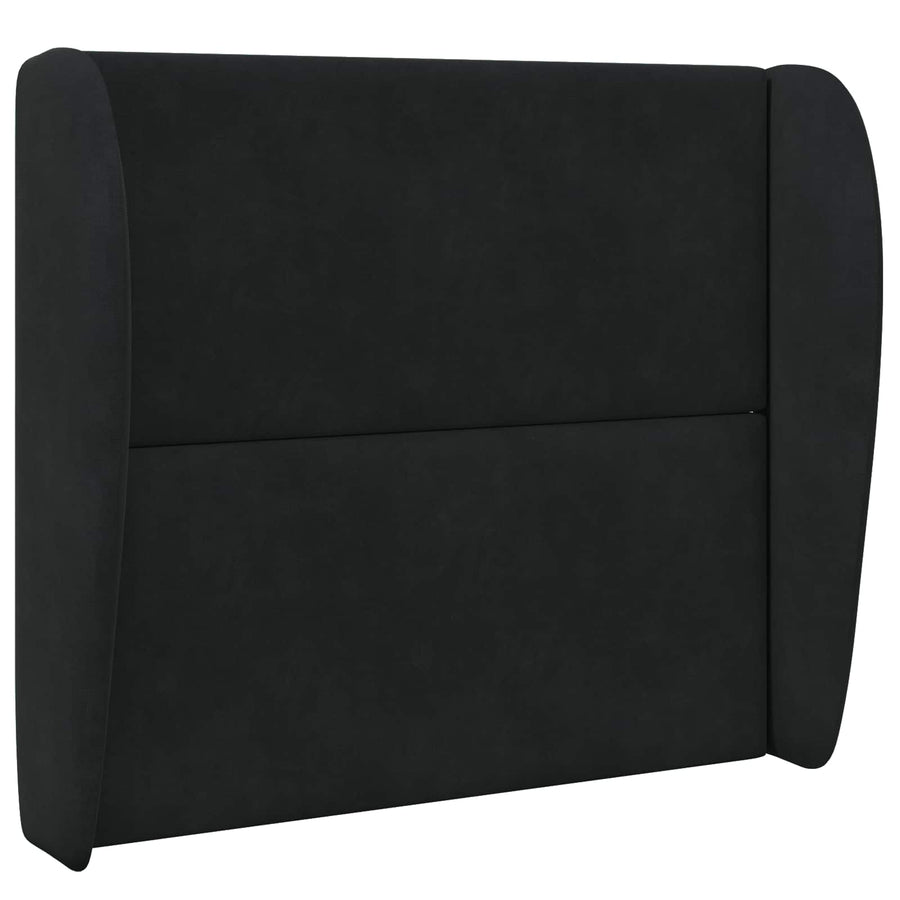 Hoofdbord oor Zwart 80 x 23 x 6 cm Fluweel