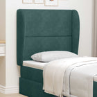 Hoofdbord oor groen 80x23x6 cm fluweel
