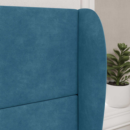 Hoofdbord oor Blauw 80 x 23 x 6 cm Fluweel