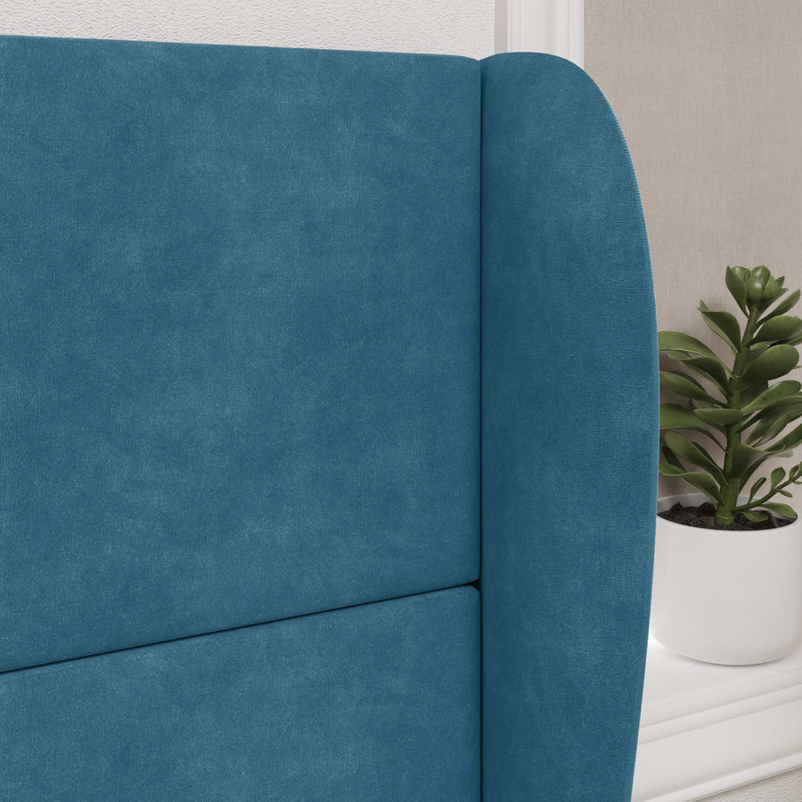Hoofdbord oor Blauw 80 x 23 x 6 cm Fluweel