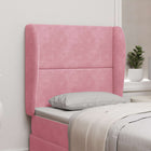 Hoofdbord oor roze 80x23x6 cm fluweel