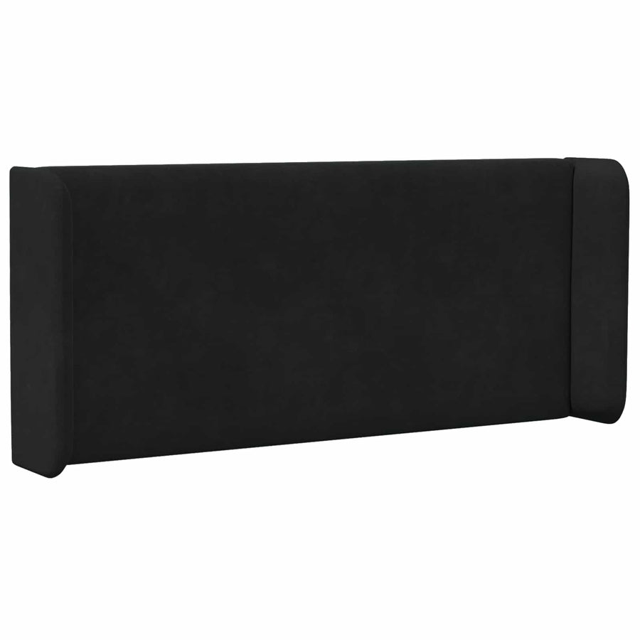 Hoofdbord oor Zwart 40,5 x 40,5 x 4 cm Fluweel