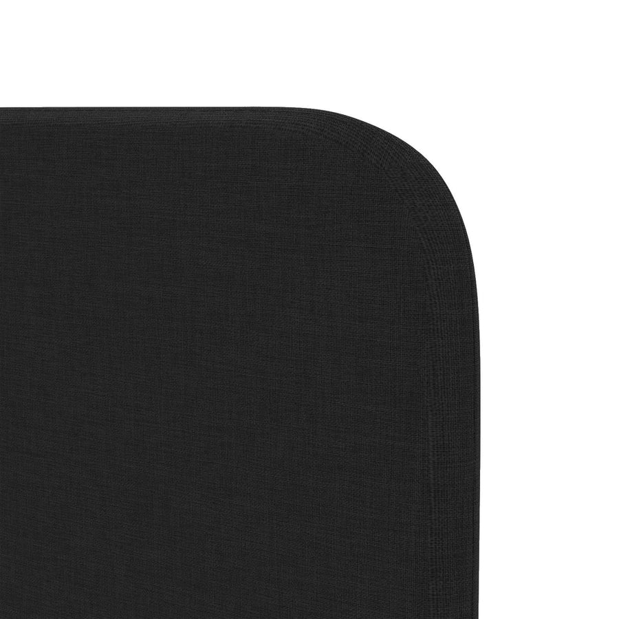 Hoofdbord oor Zwart 80 x 16 x 4 cm Stof