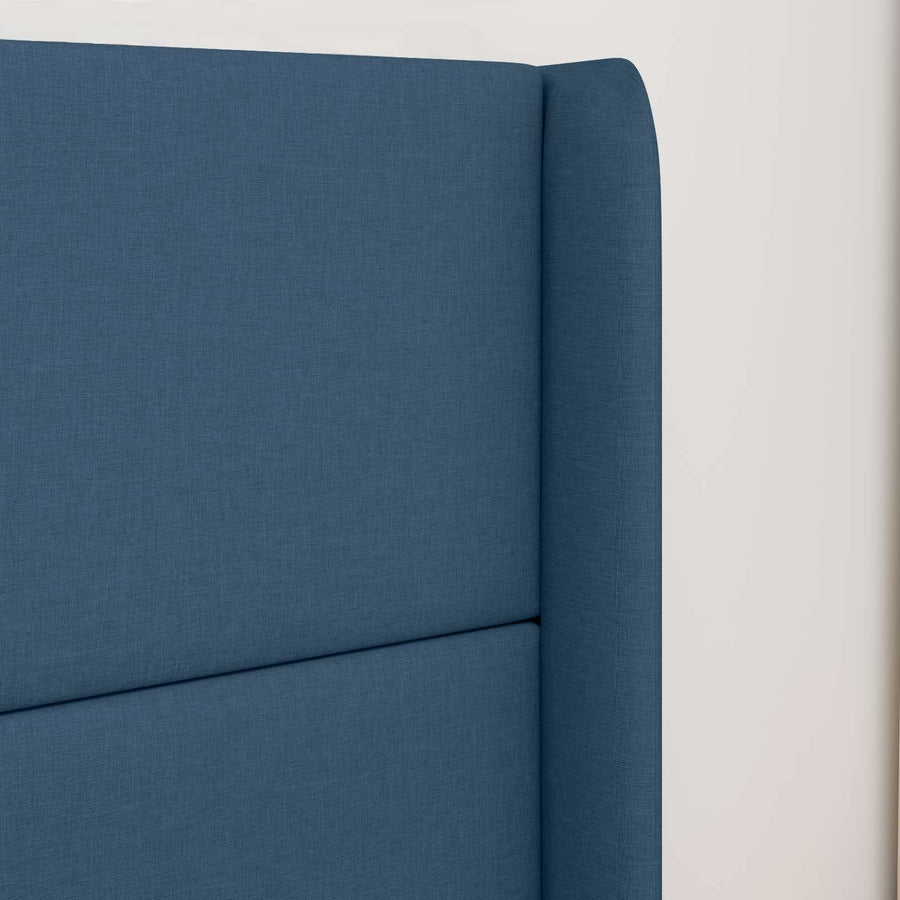 Hoofdbord oor Blauw 80 x 16 x 4 cm Stof