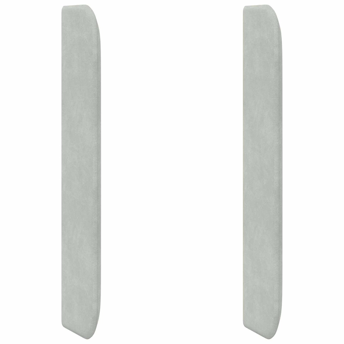Hoofdbord oor Lichtgrijs 80 x 16 x 4 cm Fluweel