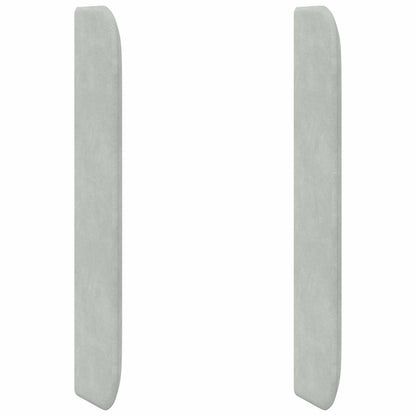 Hoofdbord oor Lichtgrijs 80 x 16 x 4 cm Fluweel