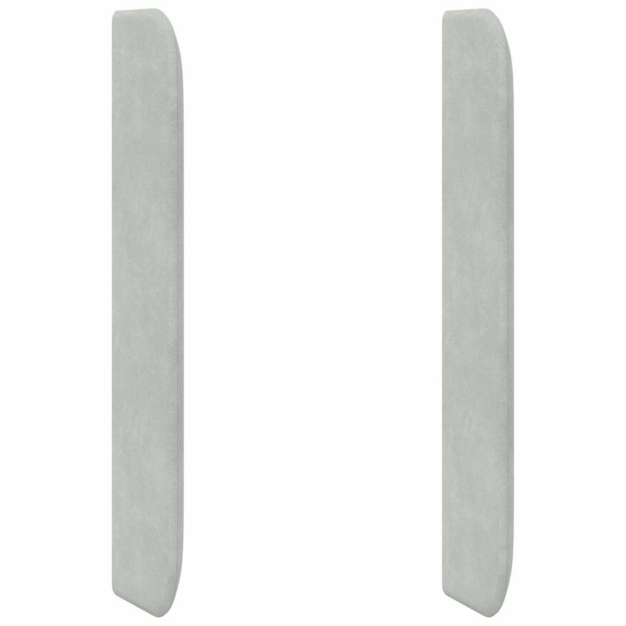 Hoofdbord oor Lichtgrijs 80 x 16 x 4 cm Fluweel