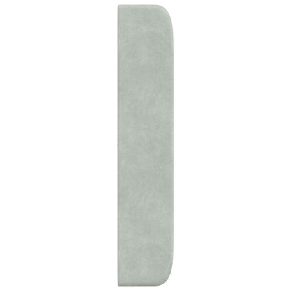 Hoofdbord oor Lichtgrijs 80 x 16 x 4 cm Fluweel