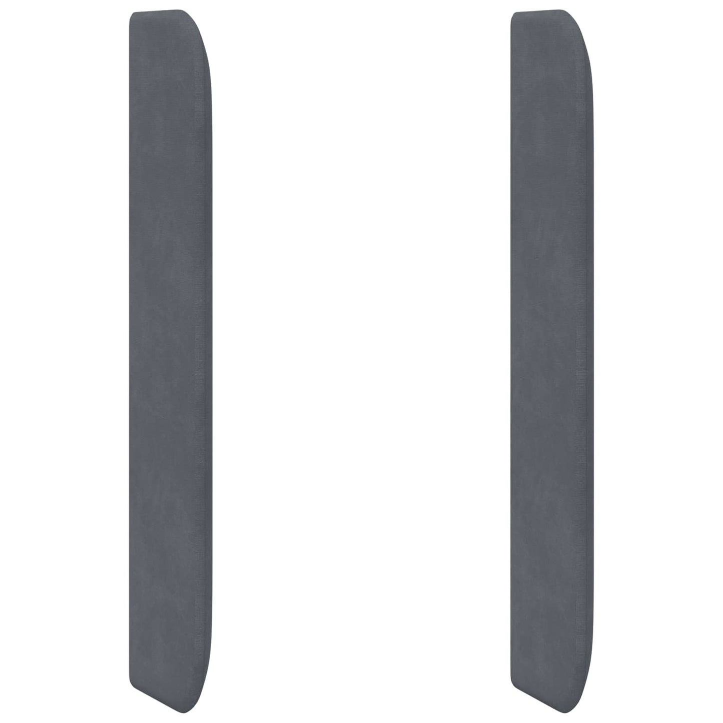 Hoofdbord oor Grijs 80 x 16 x 4 cm Fluweel