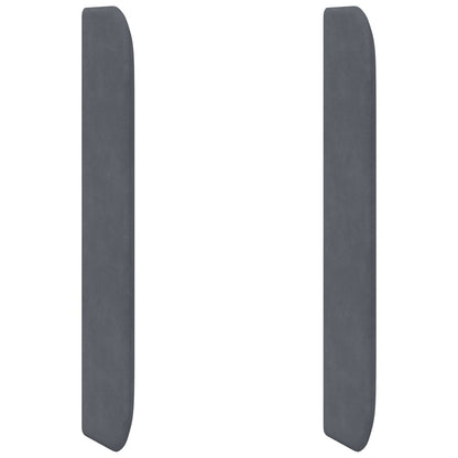 Hoofdbord oor Grijs 80 x 16 x 4 cm Fluweel
