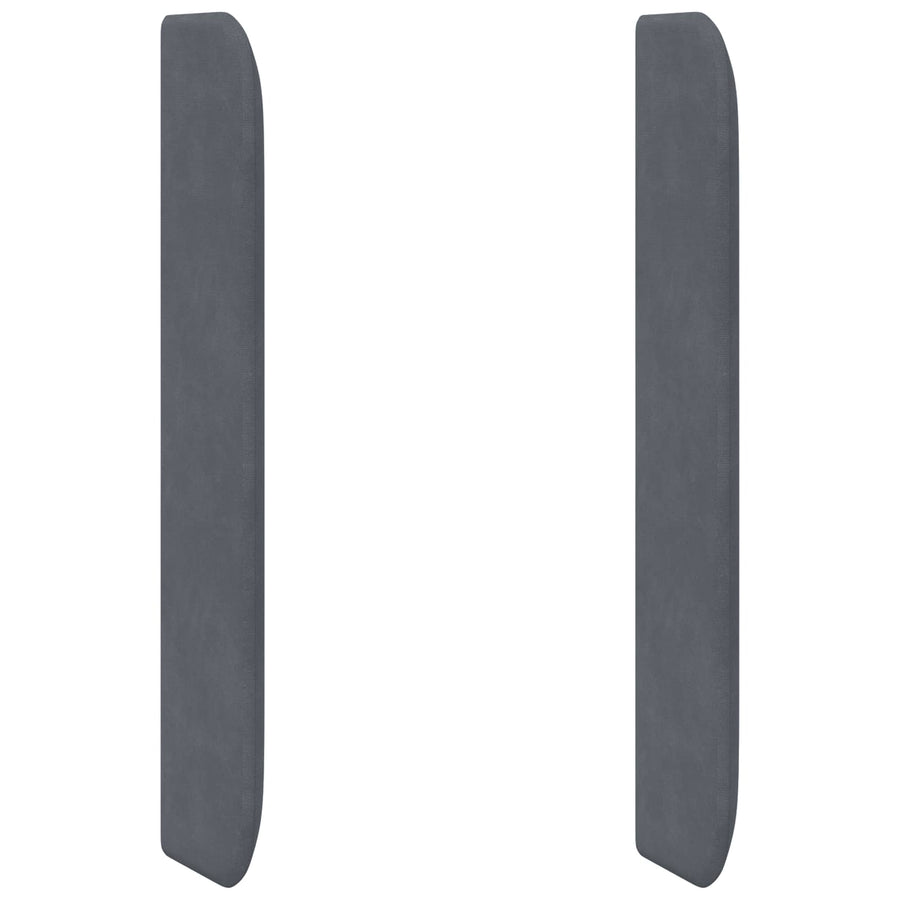 Hoofdbord oor Grijs 80 x 16 x 4 cm Fluweel
