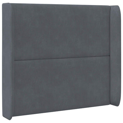 Hoofdbord oor Grijs 80 x 16 x 4 cm Fluweel