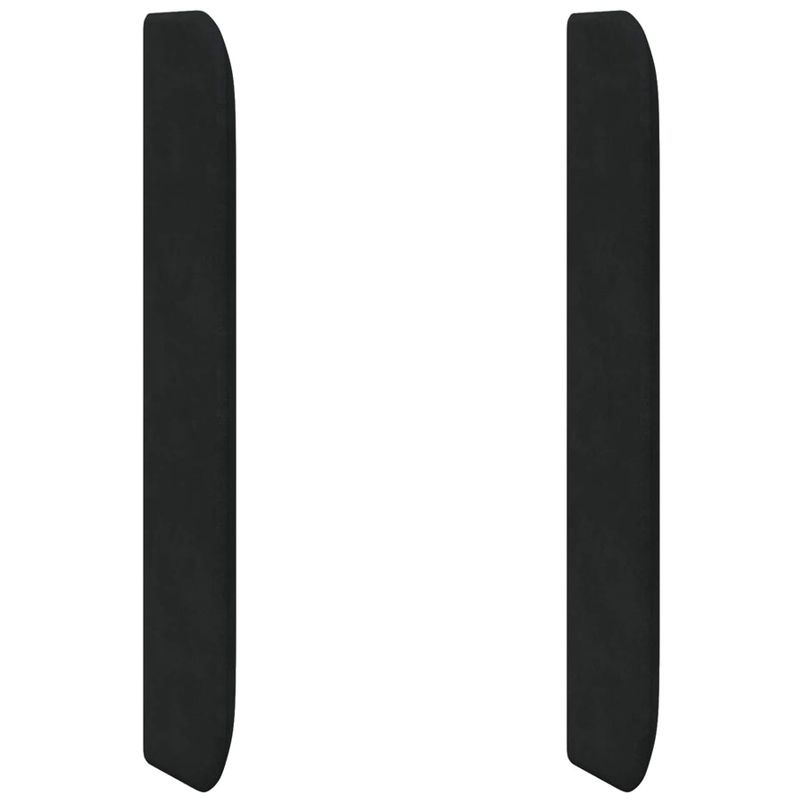 Hoofdbord oor Zwart 80 x 16 x 4 cm Fluweel