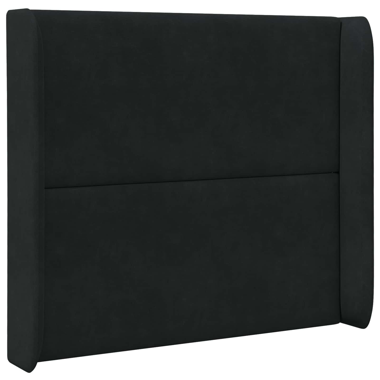 Hoofdbord oor Zwart 80 x 16 x 4 cm Fluweel