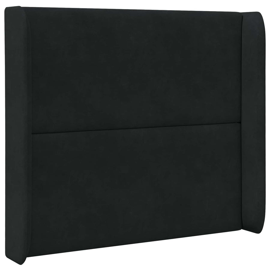 Hoofdbord oor Zwart 80 x 16 x 4 cm Fluweel