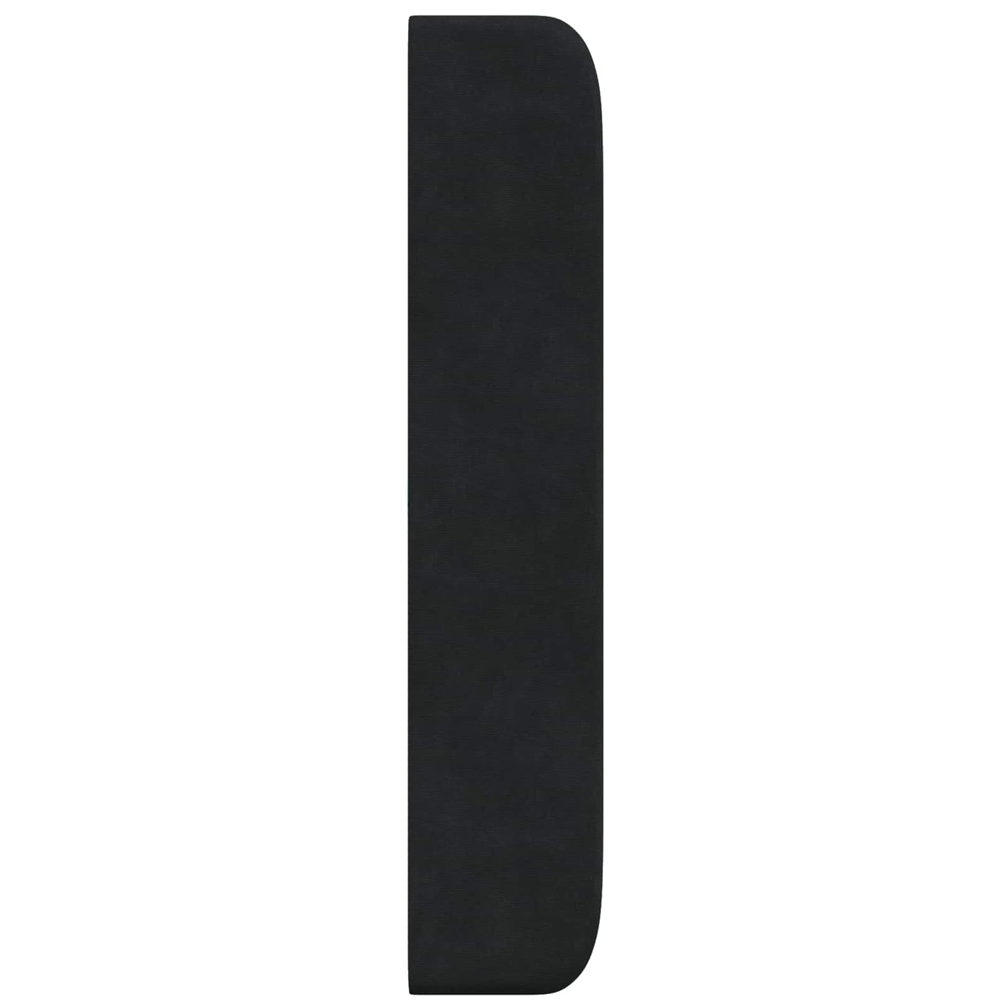 Hoofdbord oor Zwart 80 x 16 x 4 cm Fluweel