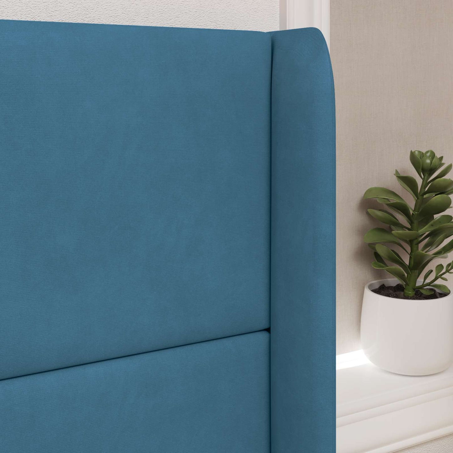 Hoofdbord oor Blauw 80 x 16 x 4 cm Fluweel