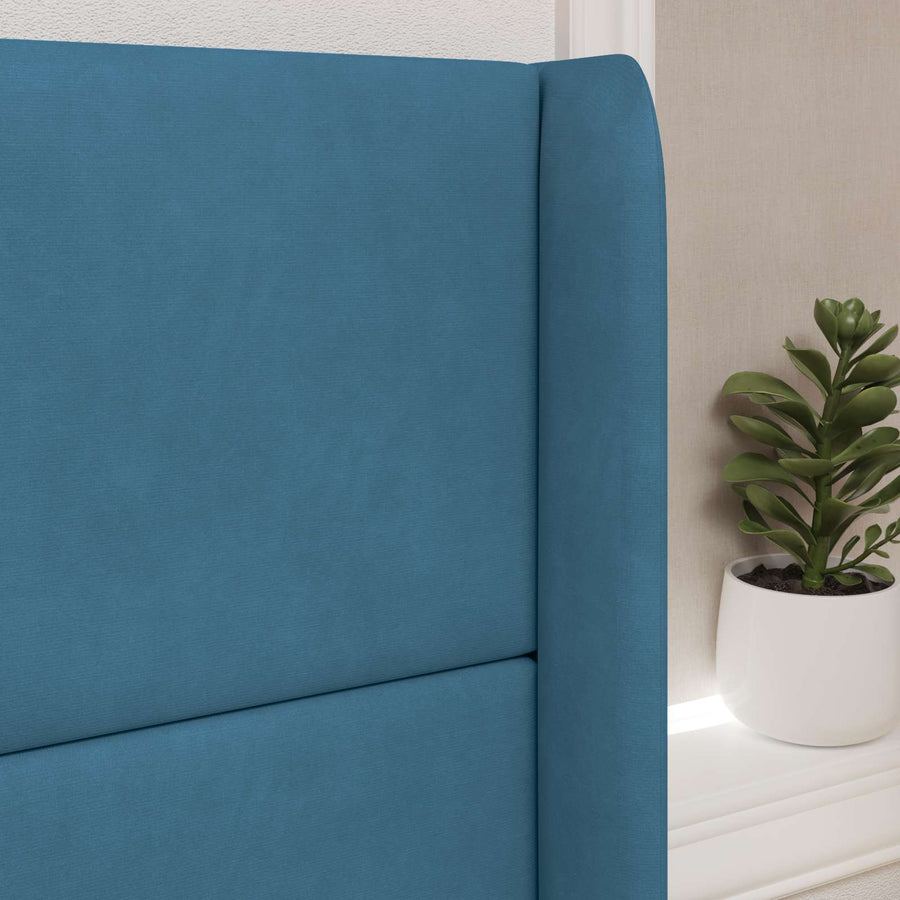 Hoofdbord oor Blauw 80 x 16 x 4 cm Fluweel