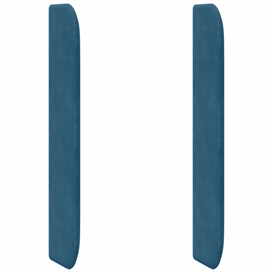Hoofdbord oor Blauw 80 x 16 x 4 cm Fluweel