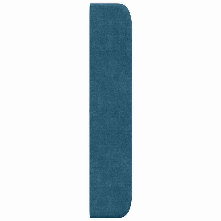 Hoofdbord oor Blauw 80 x 16 x 4 cm Fluweel