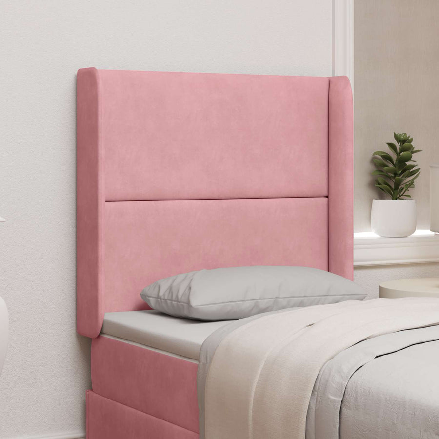 Hoofdbord oor Roze 80 x 16 x 4 cm Fluweel