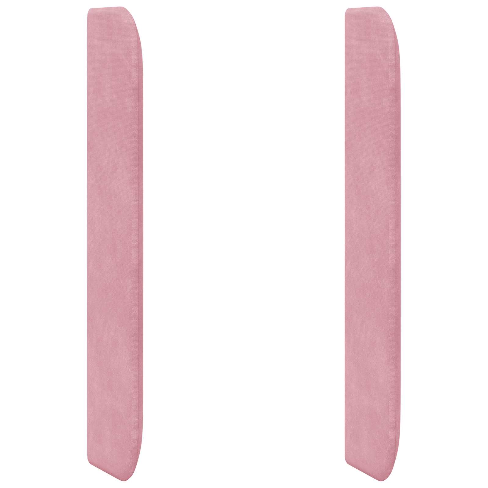 Hoofdbord oor Roze 80 x 16 x 4 cm Fluweel