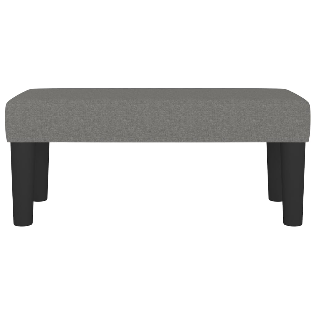 Bankje 70X30X30 Cm Stof Donkergrijs