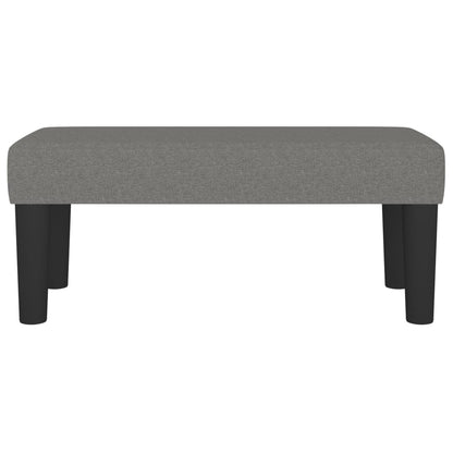Bankje 70X30X30 Cm Stof Donkergrijs