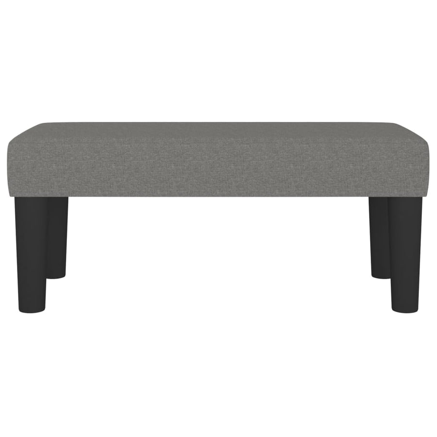 Bankje 70X30X30 Cm Stof Donkergrijs