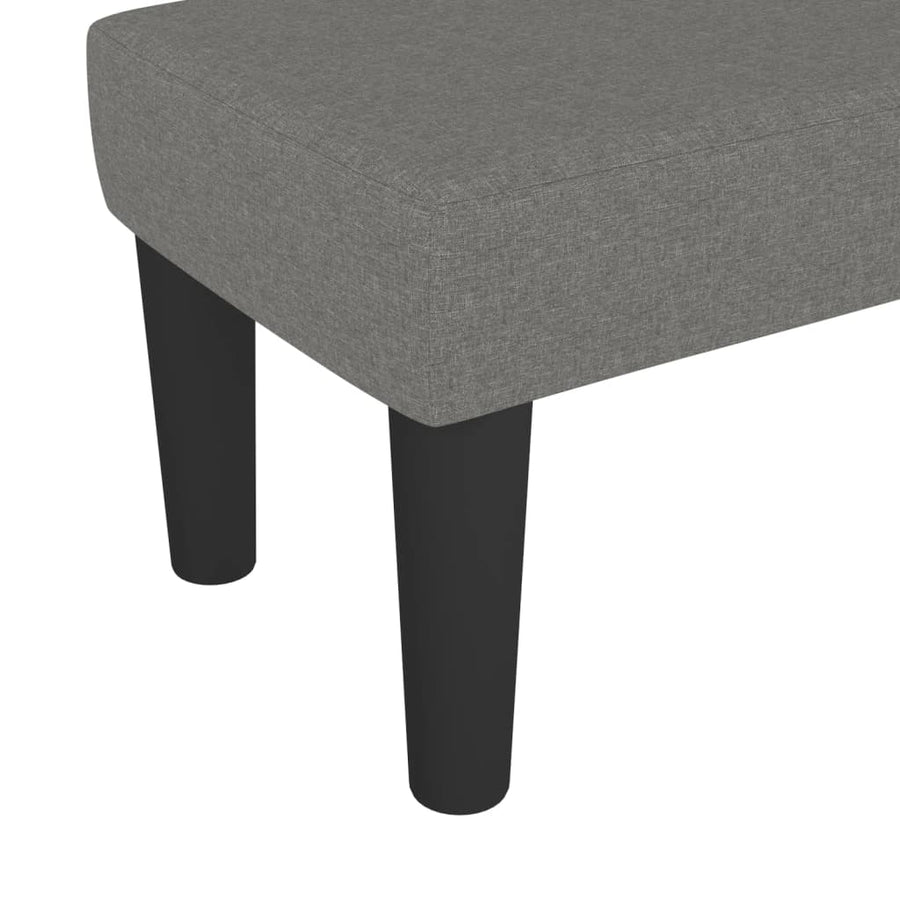 Bankje 70X30X30 Cm Stof Donkergrijs