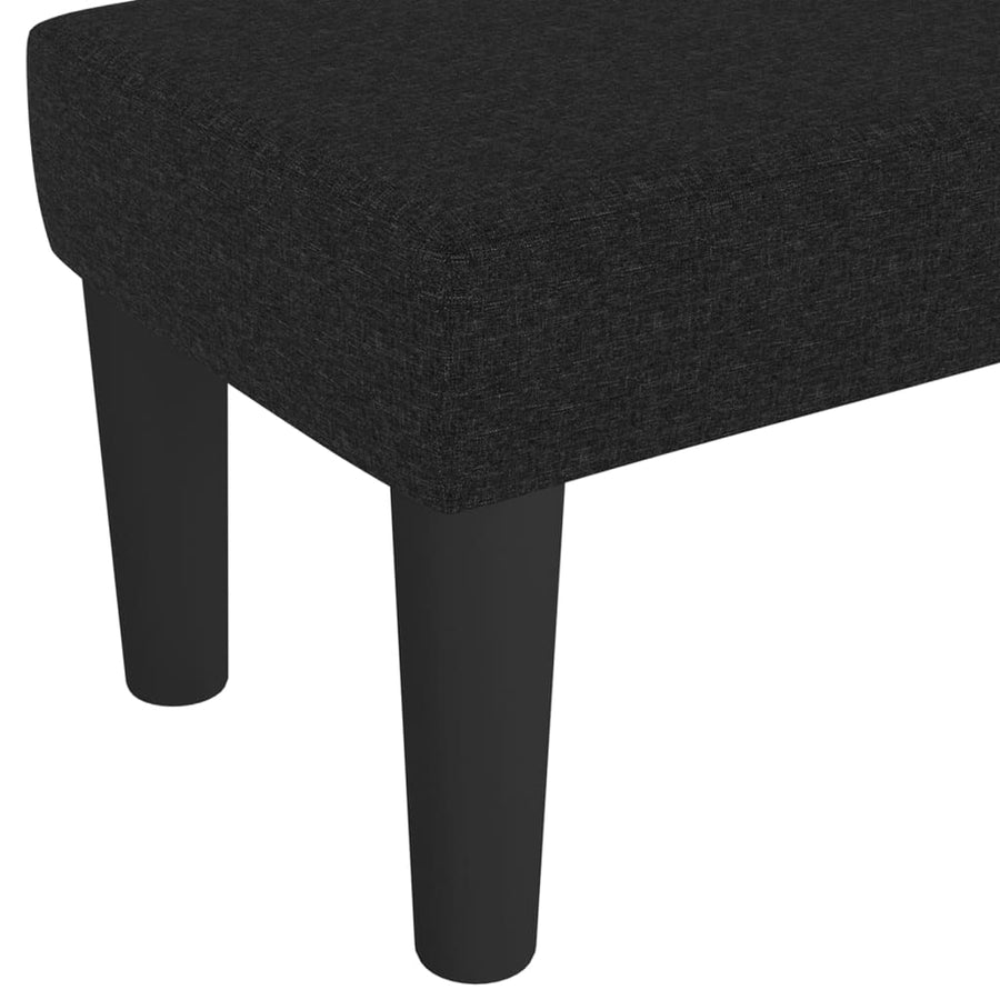 Bankje 70X30X30 Cm Stof Zwart