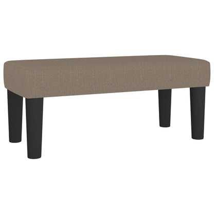 Bankje Stof 70 x 30 x 30 cm Taupe