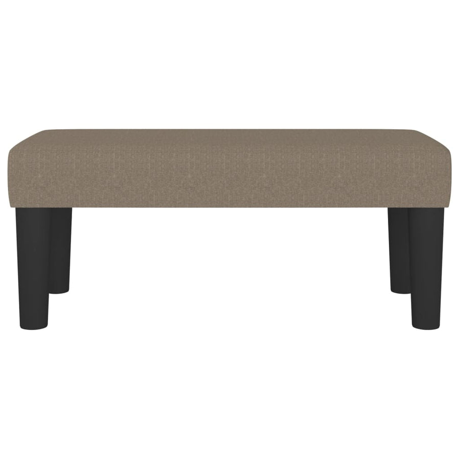 Bankje Stof 70 x 30 x 30 cm Taupe