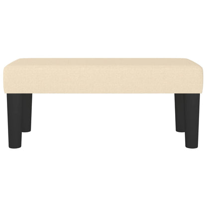 Bankje 70X30X30 Cm Stof Crèmekleurig
