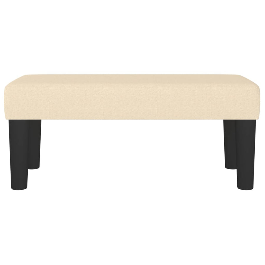 Bankje 70X30X30 Cm Stof Crèmekleurig
