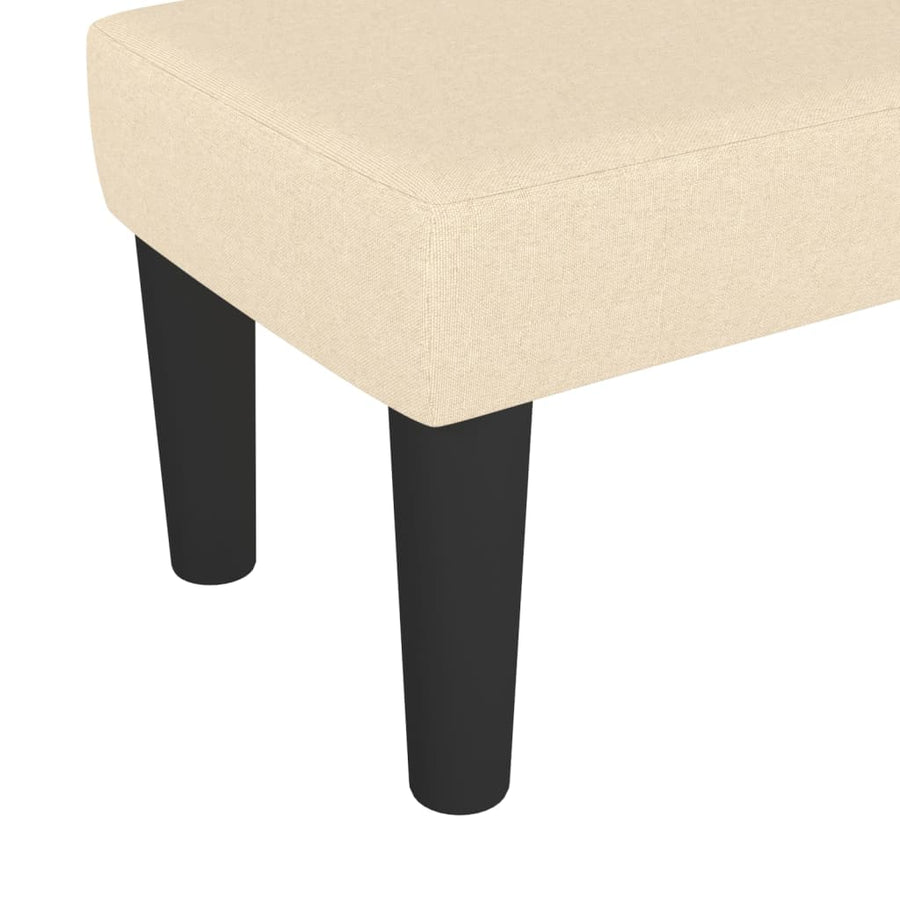 Bankje 70X30X30 Cm Stof Crèmekleurig