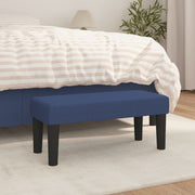 Bankje 70x30x30 cm stof blauw