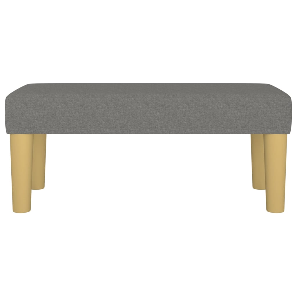 Bankje 70X30X30 Cm Stof Donkergrijs