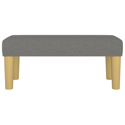Bankje 70X30X30 Cm Stof Donkergrijs