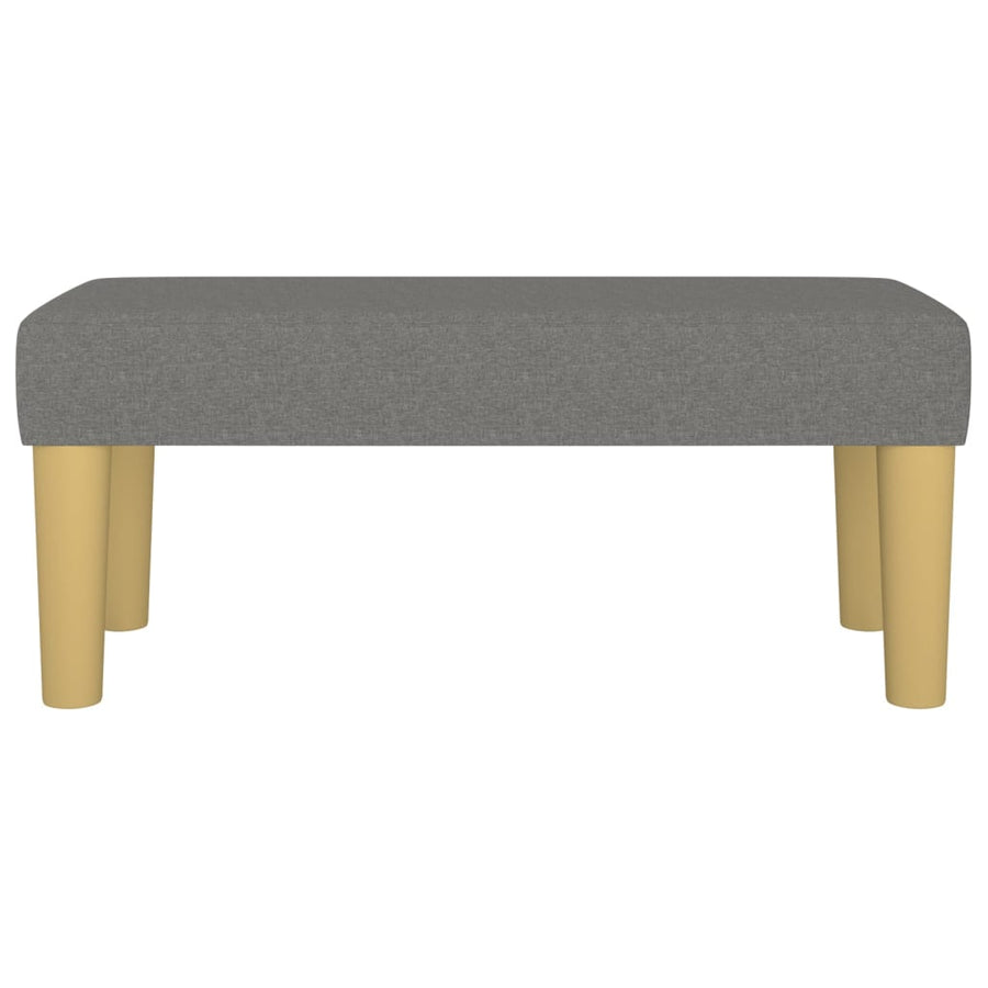 Bankje 70X30X30 Cm Stof Donkergrijs