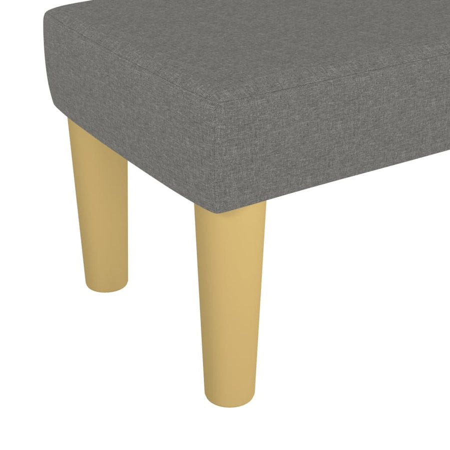 Bankje 70X30X30 Cm Stof Donkergrijs