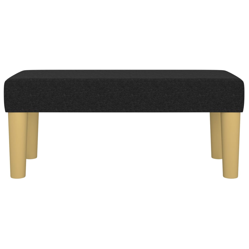 Bankje 70X30X30 Cm Stof Zwart