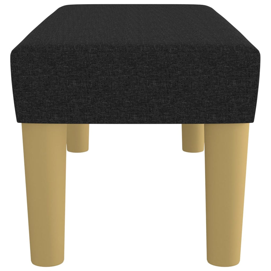 Bankje 70X30X30 Cm Stof Zwart