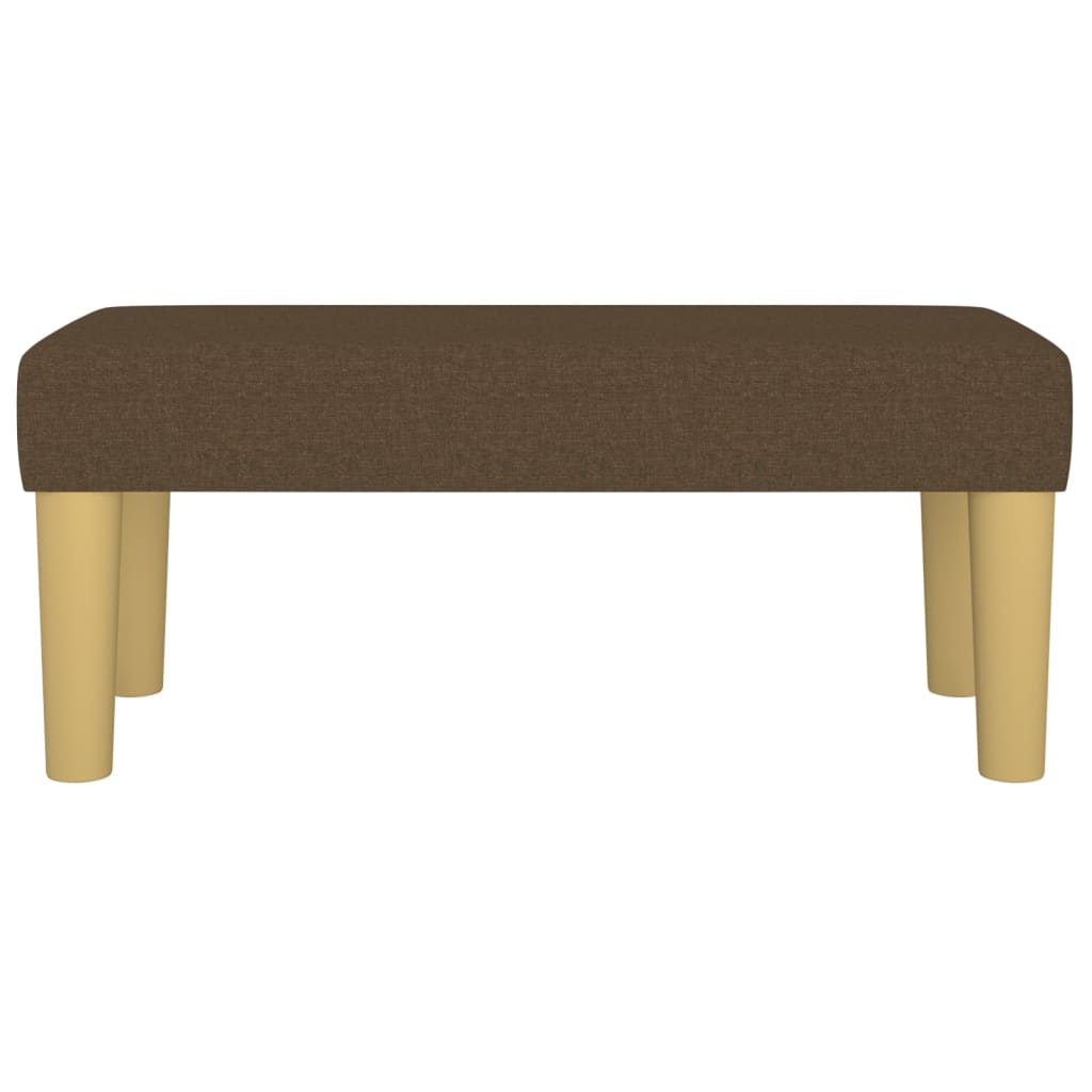 Bankje 70X30X30 Cm Stof Bruin 70 x 30 x 30 cm Donkerbruin
