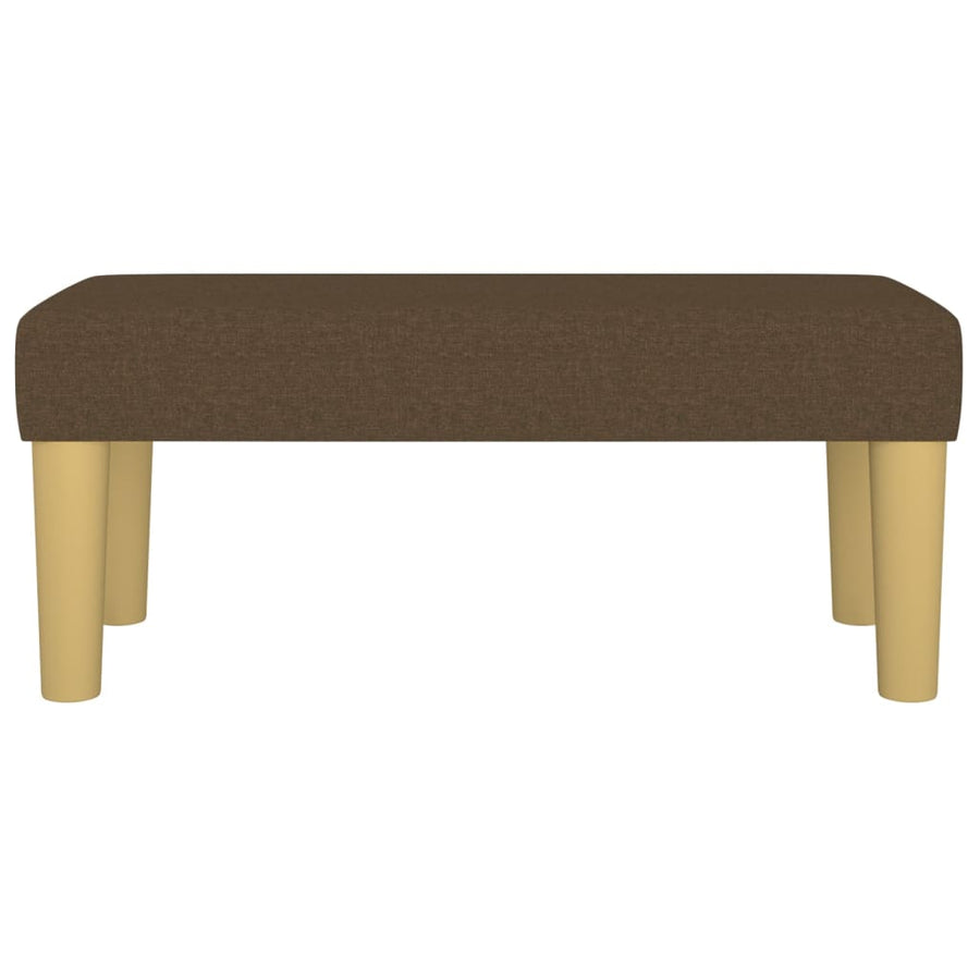 Bankje 70X30X30 Cm Stof Bruin 70 x 30 x 30 cm Donkerbruin