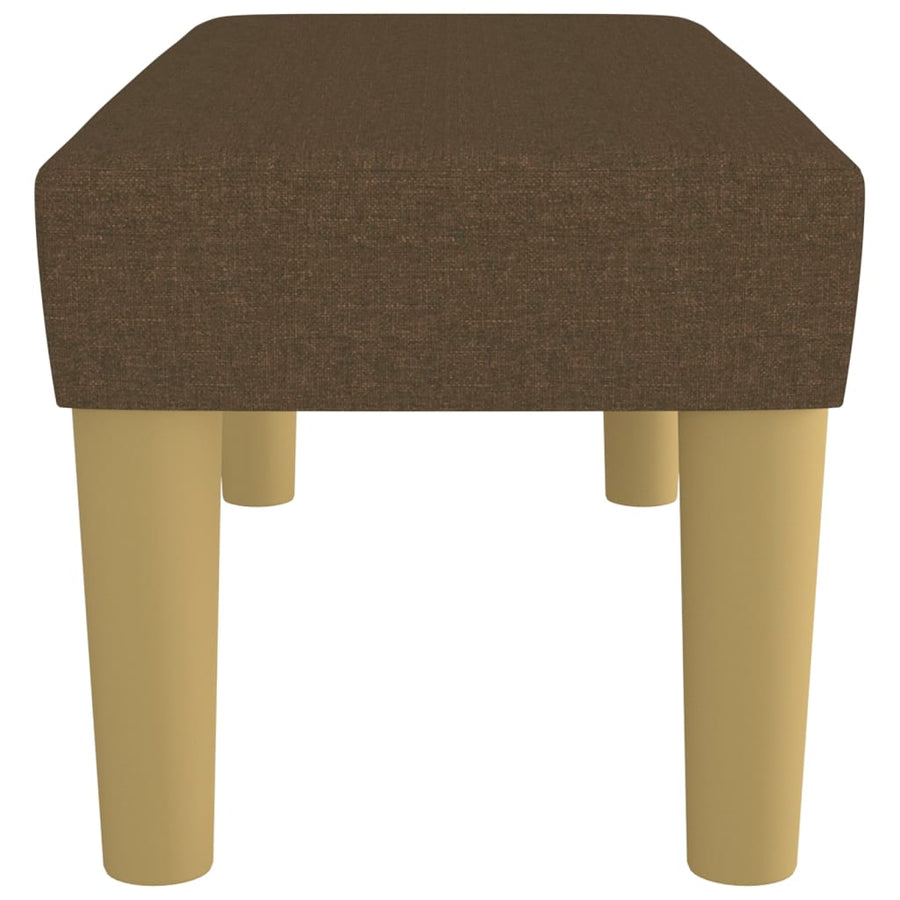 Bankje 70X30X30 Cm Stof Bruin 70 x 30 x 30 cm Donkerbruin