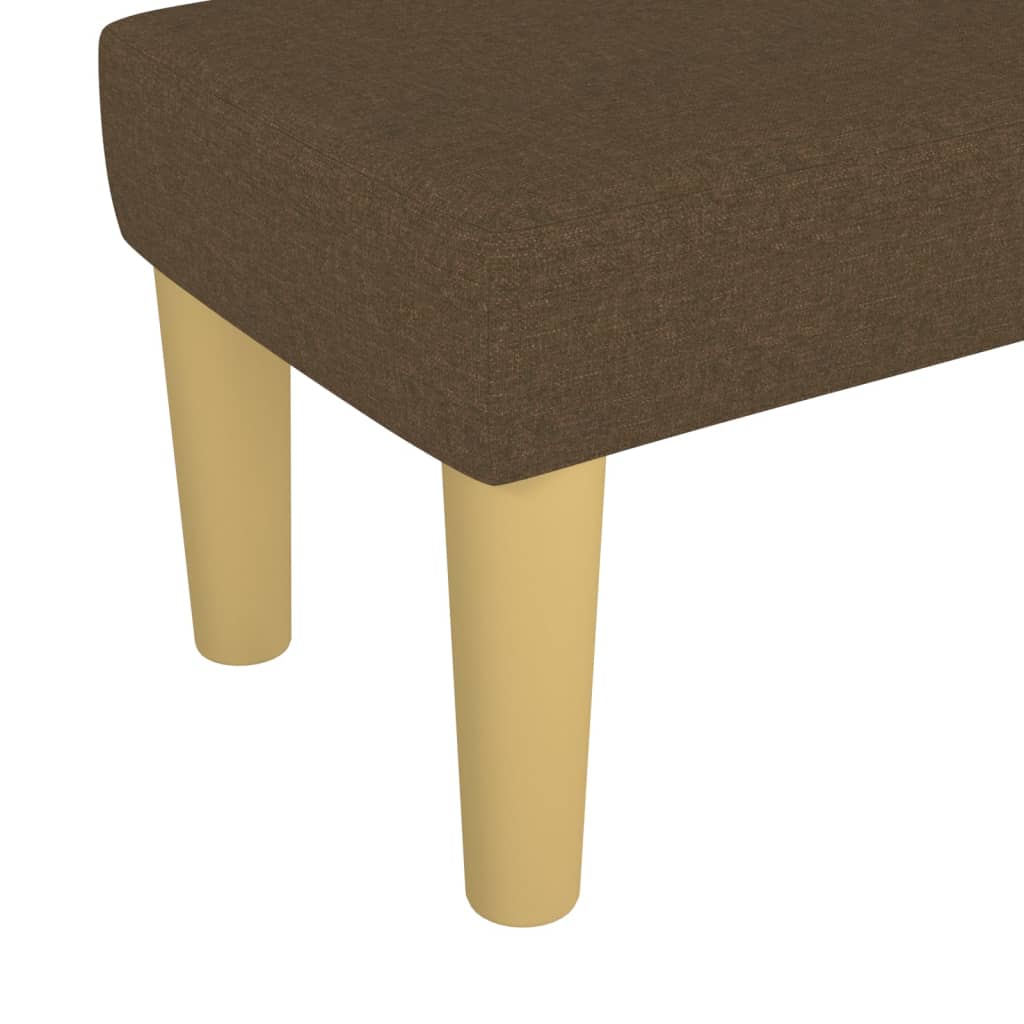 Bankje 70X30X30 Cm Stof Bruin 70 x 30 x 30 cm Donkerbruin