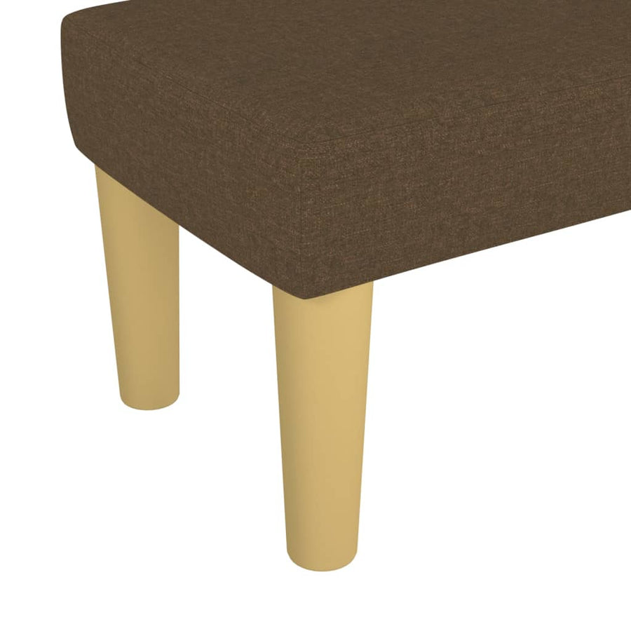 Bankje 70X30X30 Cm Stof Bruin 70 x 30 x 30 cm Donkerbruin