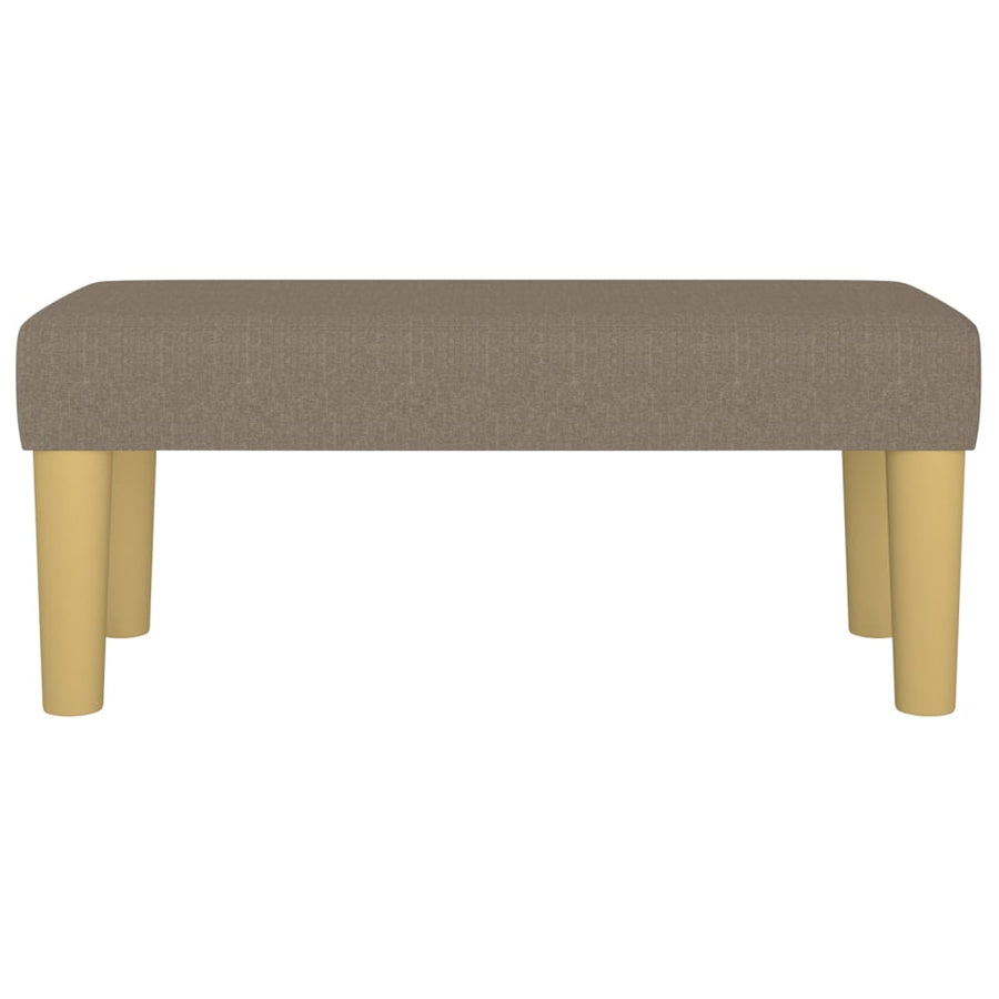 Bankje Stof 70 x 30 x 30 cm Taupe